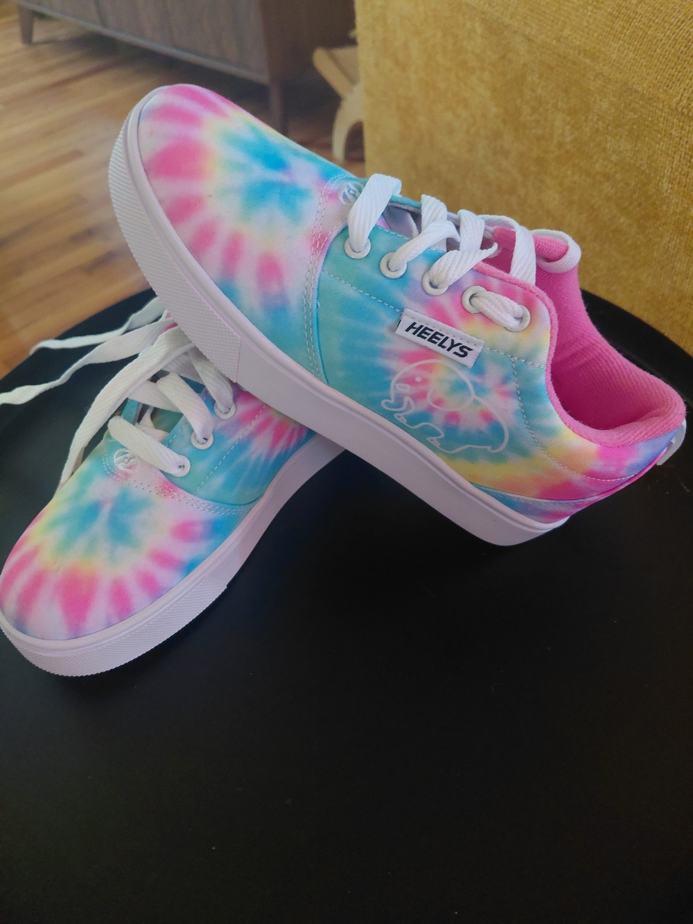 Heelys Kids Tie-Dye Sneakers in Pink, Blue, Yellow